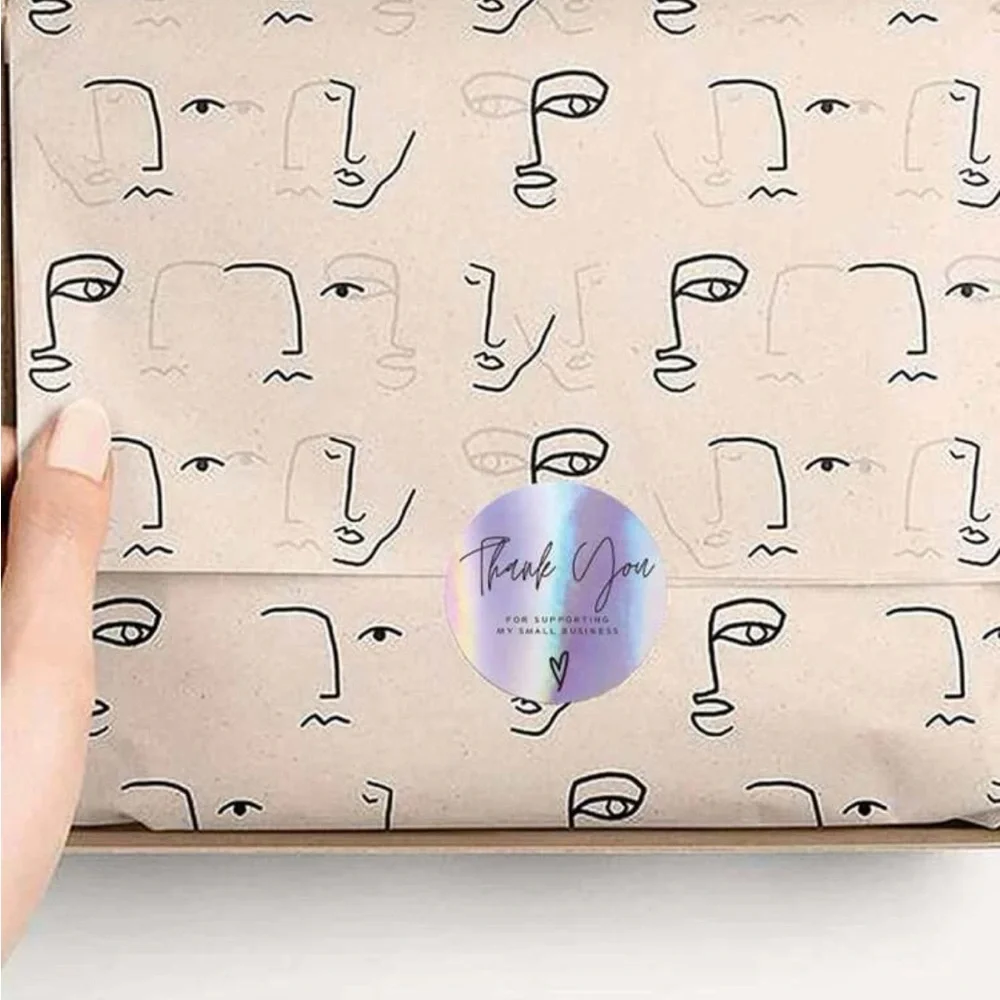 500pcs Thank You Sticker for business Sticker - Picture 2 of 2